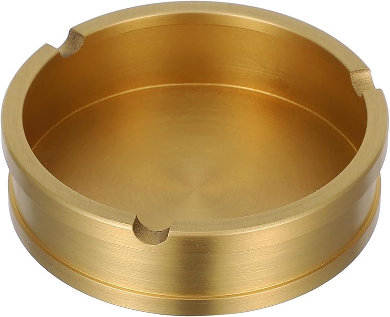 صحن رماد براسي قديم مضغوط دائري حامل رماد للمنزل المكتب فناء داخلي خارجي - Image 1